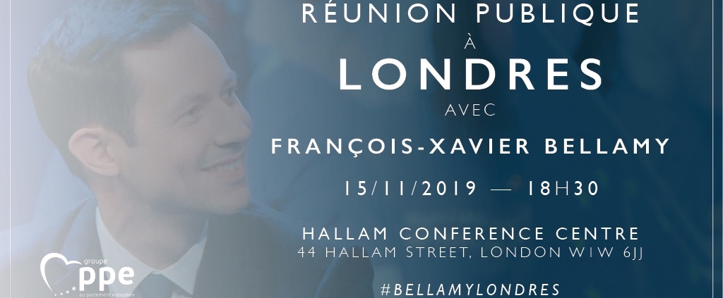 Réunion publique à Londres avec François-Xavier Bellamy