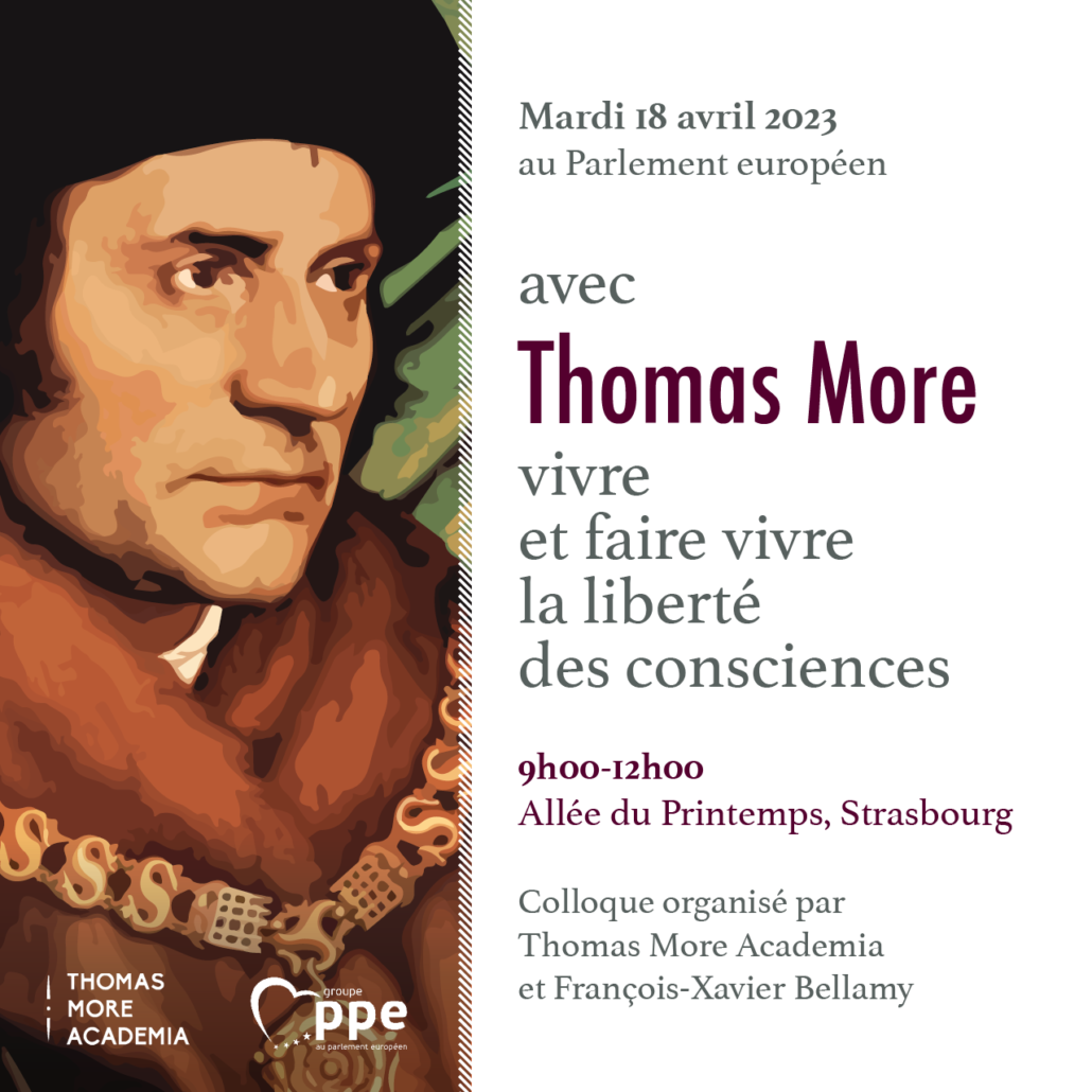 Colloque Thomas More - François-Xavier Bellamy